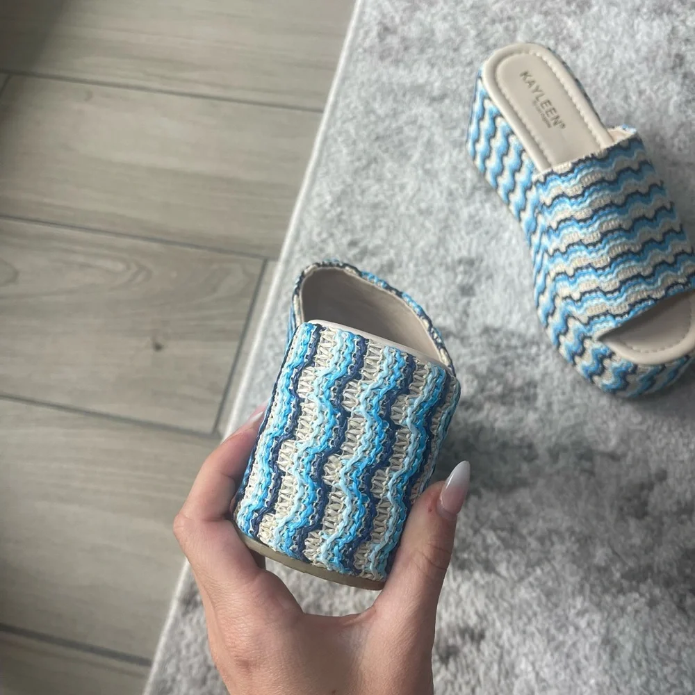 NWOT | Blue Wedges - Picture 9 of 9